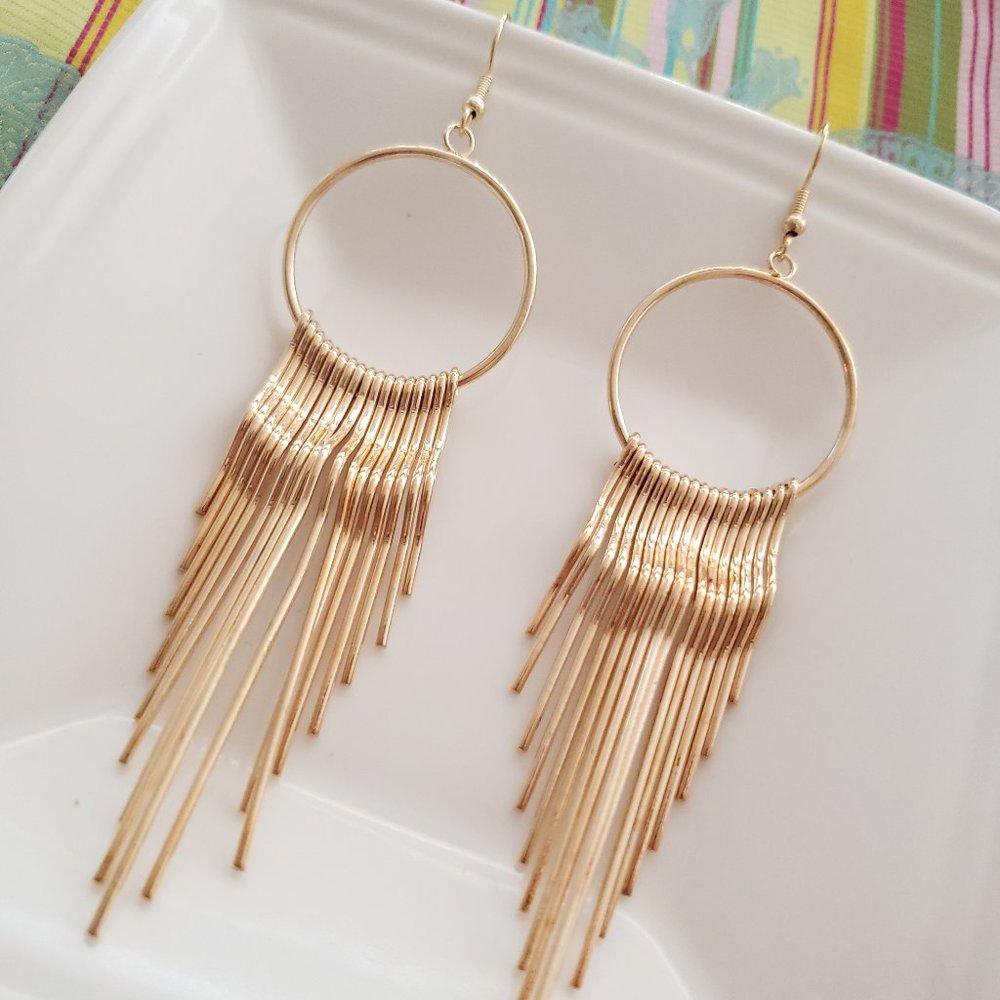 New! FP Sun Spikes Tassel Earrings - Picture 12 of 14